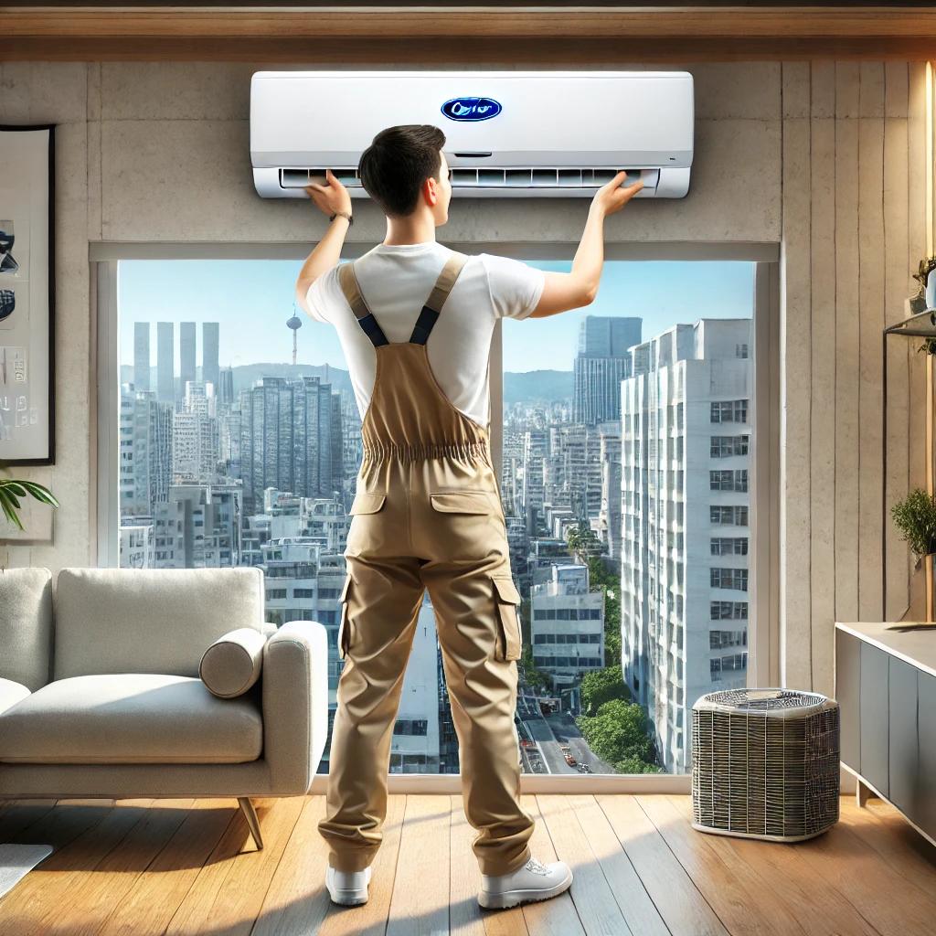 캐리어 에어 컨이전설치.jpg