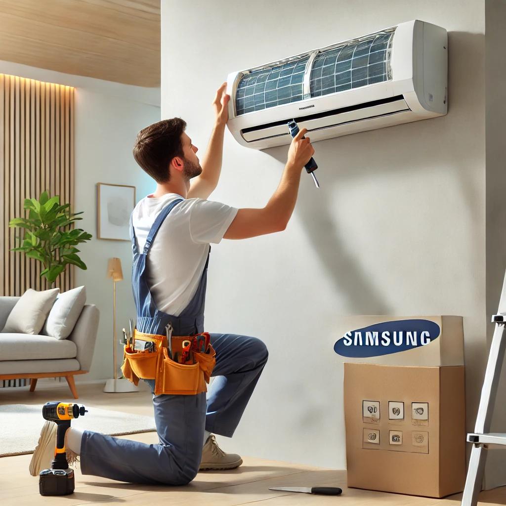 A_technician_installing_a_Samsung_air_conditioner.jpeg